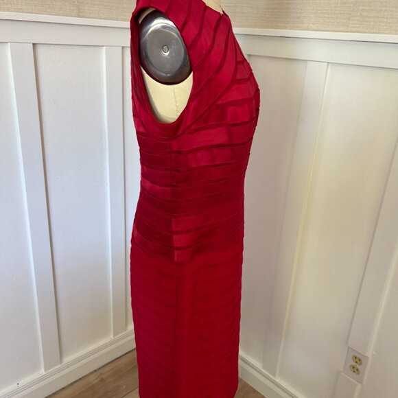 Adrianna Papell Red Cocktail Dress - Picture 2 of 8